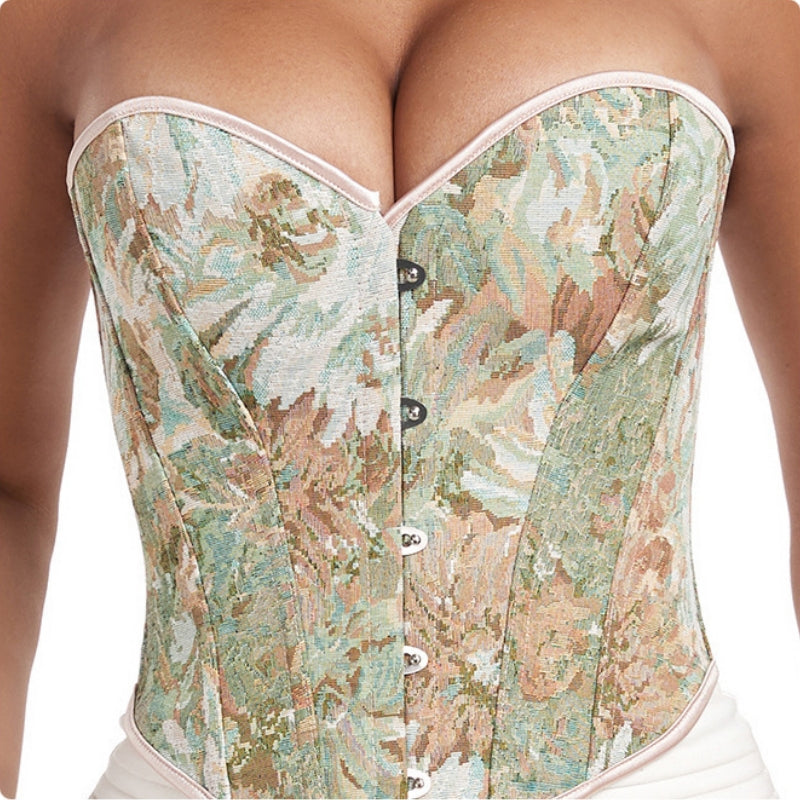 Women¡®s Sexy Push Up Floral Overbust Corsets for Wedding Party Birthday
