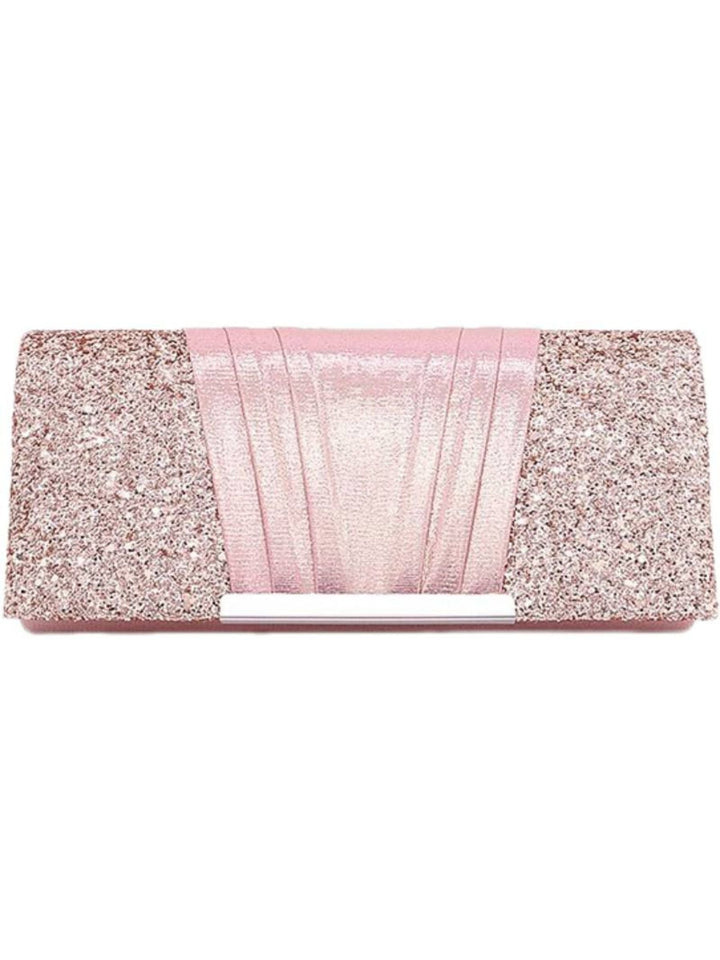 Gold Sparkling Elegant Evening Clutch Bag with Sequins