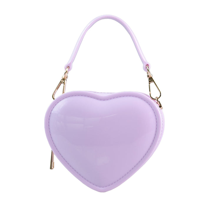 Pink Sweet PVC Heart Jelly Fashionable Evening Clutch Bag