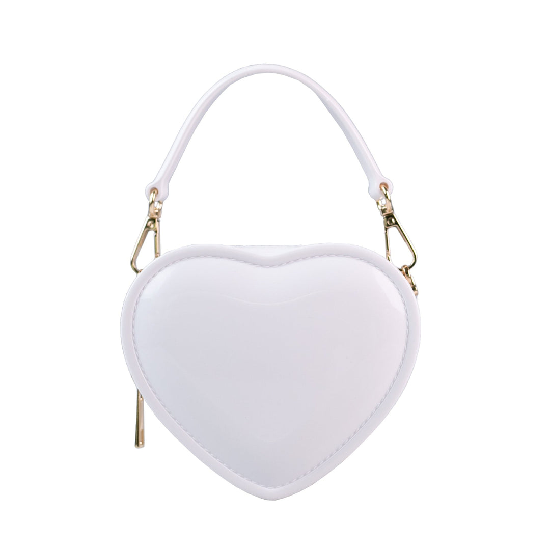 Pink Sweet PVC Heart Jelly Fashionable Evening Clutch Bag