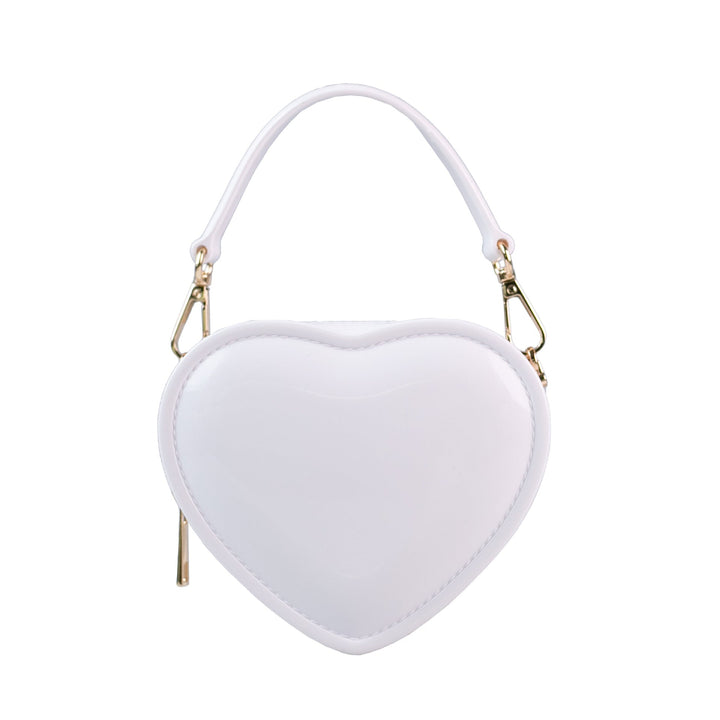 Pink Sweet PVC Heart Jelly Fashionable Evening Clutch Bag