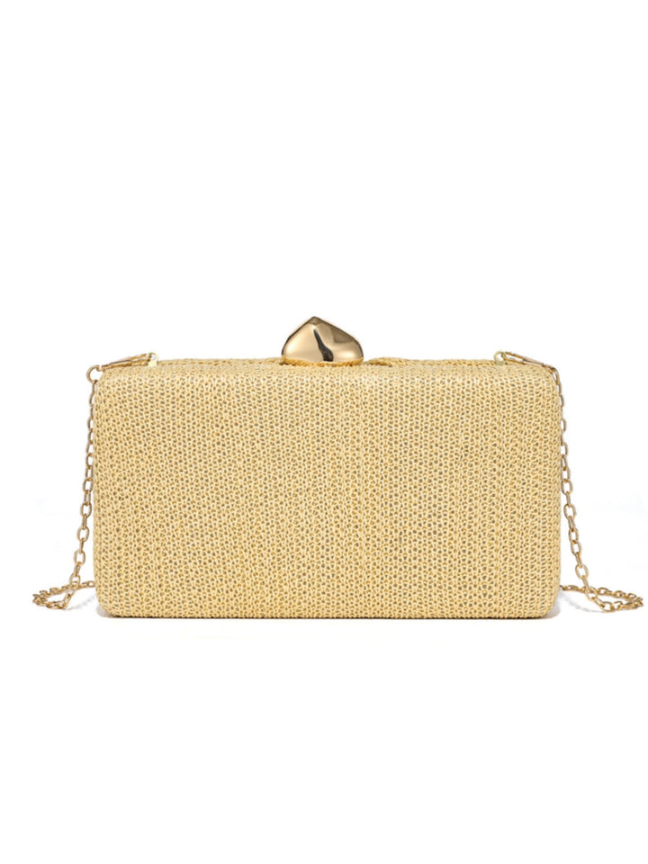 Women's Clutches & Wedding Party Evening Bags Box-shaped Woven Straw Bag