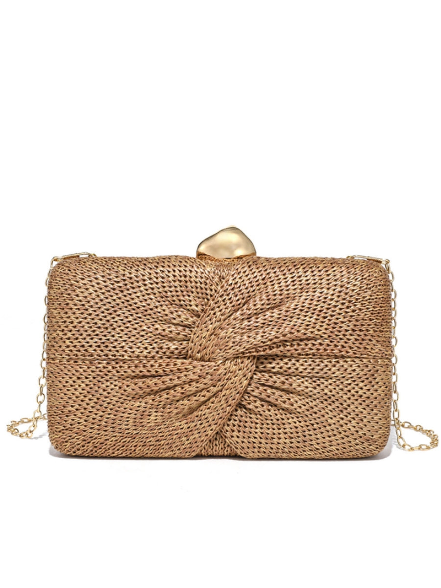 Women's Clutches & Wedding Party Evening Bags Box-shaped Woven Straw Bag