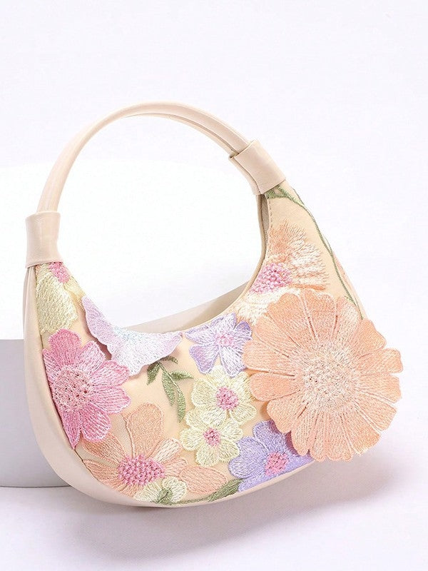 Women's Clutches & Wedding Party Evening Cocktail Bags Embroidered 3D flowers