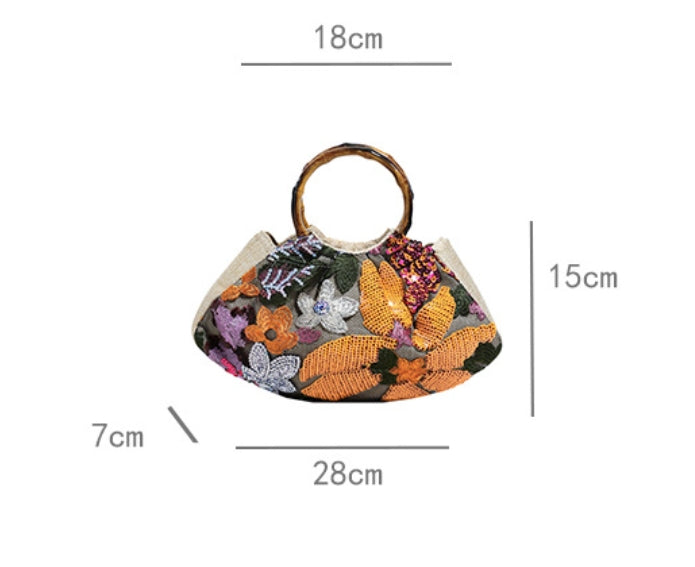 Women's  Floral Clutches & Wedding Party Evening Cocktail Bags Sequins