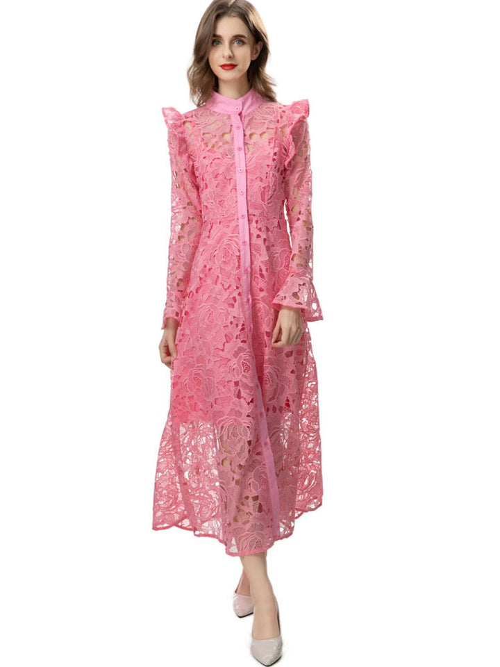 A-Line/Princess Vintage Dress Long Sleeves Wedding Guest Dress