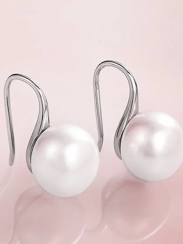 Imitation Pearl Earrings For Women's Wedding Work Daily Classic Precious Drop Earrings