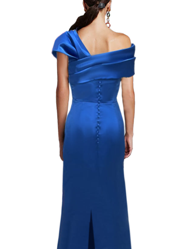 Sheath/Column One-Shoulder Floor-Length Mother of the Bride Dresses