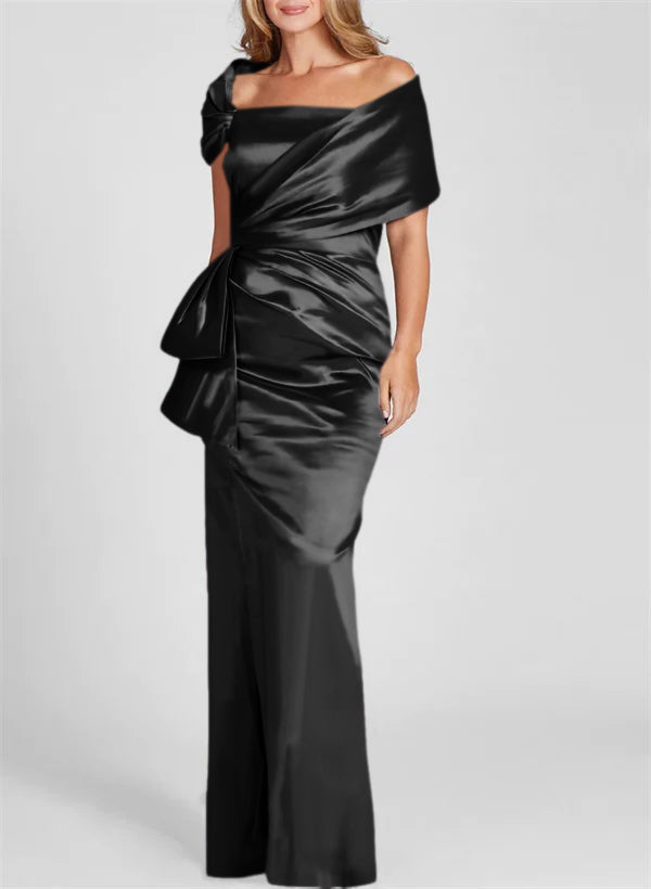 Sheath/Column Off-the-Shoulder Floor-Length Mother of the Bride Dresses