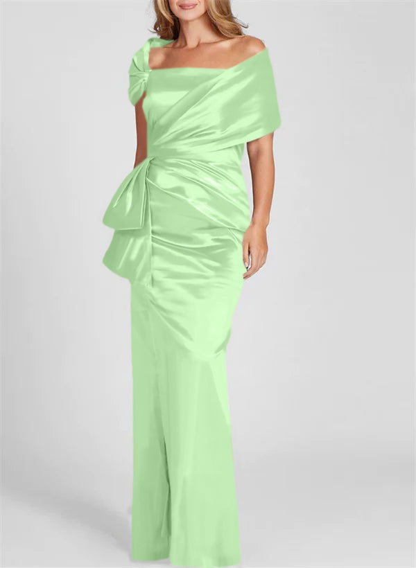 Sheath/Column Off-the-Shoulder Floor-Length Mother of the Bride Dresses