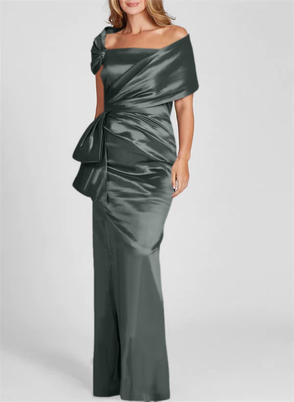 Sheath/Column Off-the-Shoulder Floor-Length Mother of the Bride Dresses