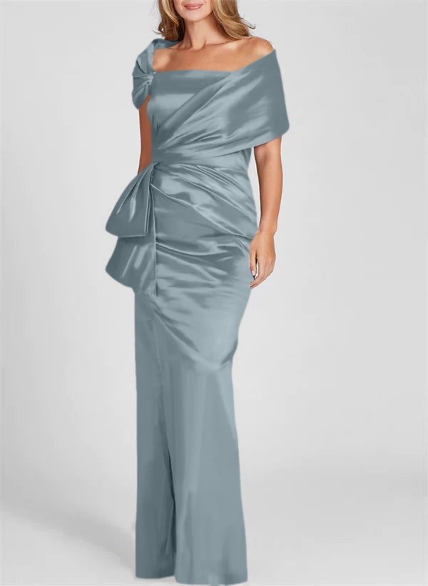 Sheath/Column Off-the-Shoulder Floor-Length Mother of the Bride Dresses