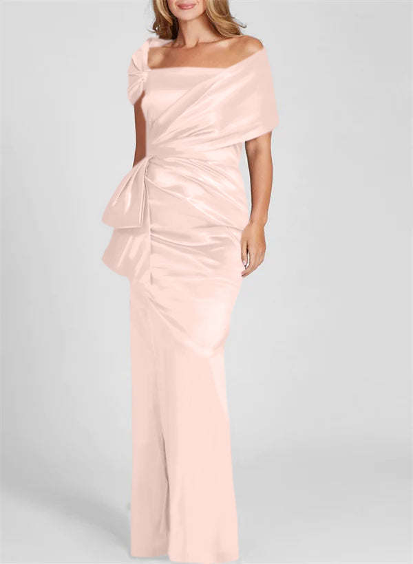 Sheath/Column Off-the-Shoulder Floor-Length Mother of the Bride Dresses