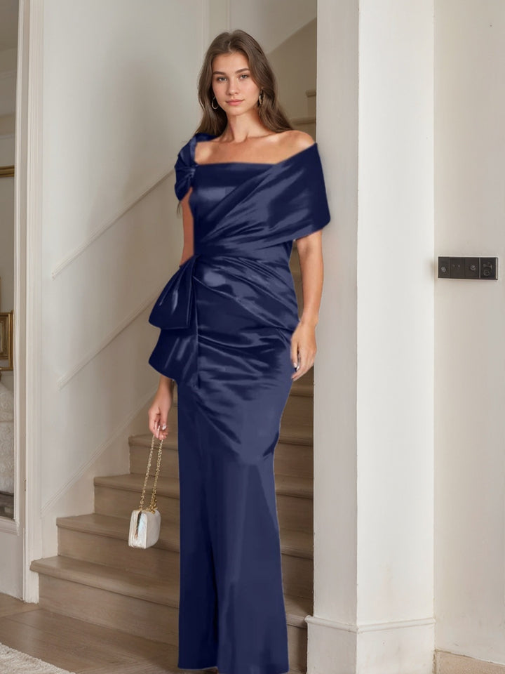 Sheath/Column Off-the-Shoulder Floor-Length Mother of the Bride Dresses