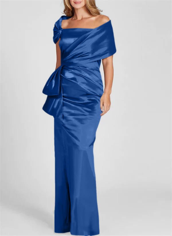 Sheath/Column Off-the-Shoulder Floor-Length Mother of the Bride Dresses