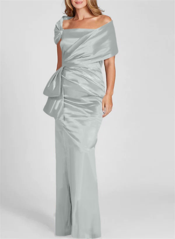 Sheath/Column Off-the-Shoulder Floor-Length Mother of the Bride Dresses