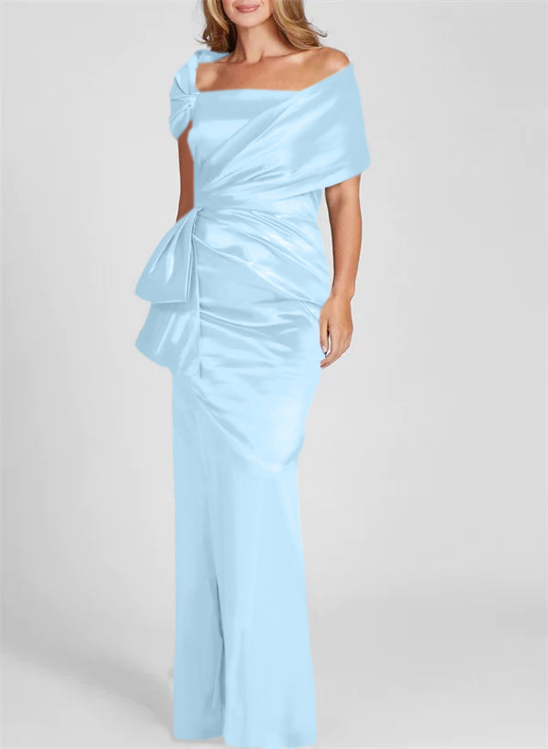 Sheath/Column Off-the-Shoulder Floor-Length Mother of the Bride Dresses