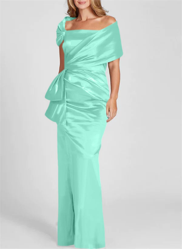 Sheath/Column Off-the-Shoulder Floor-Length Mother of the Bride Dresses