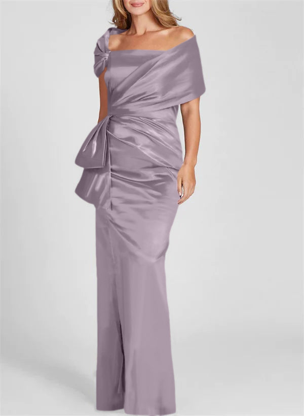 Sheath/Column Off-the-Shoulder Floor-Length Mother of the Bride Dresses