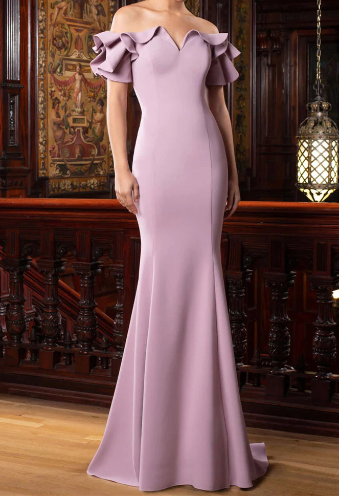 Trumpet/Mermaid Off-the-Shoulder Mother of the Bride Dresses