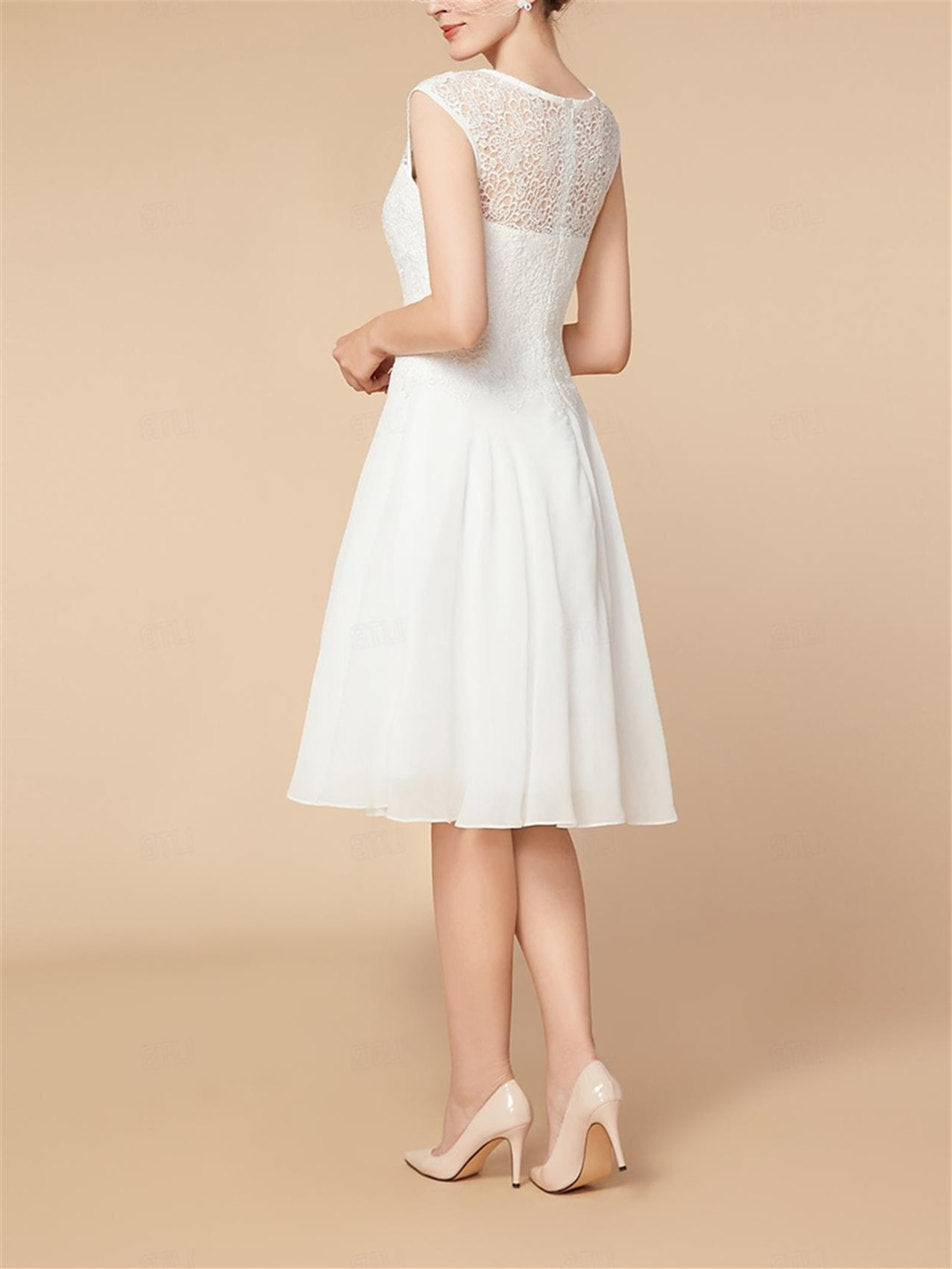 A-Line/Princess 3/4 Length Sleeve  Knee Length Mother of the Bride Dresses with Wraps