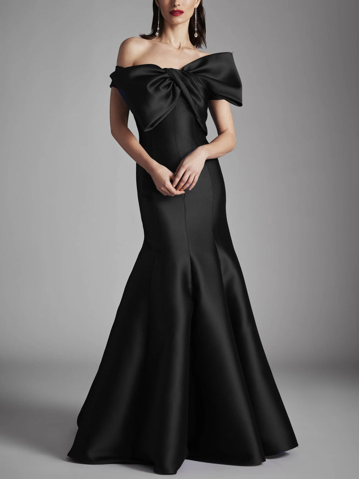 A-Line/Princess Strapless Sleeveless Floor-Length Mother of the Bride Dresses with Bow knot