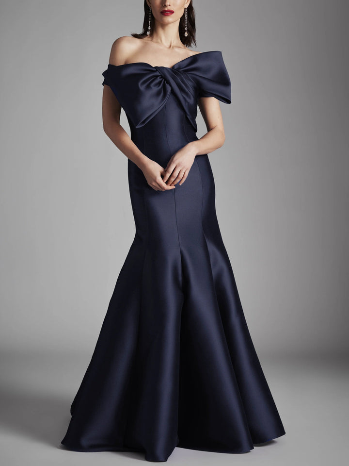 A-Line/Princess Strapless Sleeveless Floor-Length Mother of the Bride Dresses with Bow knot