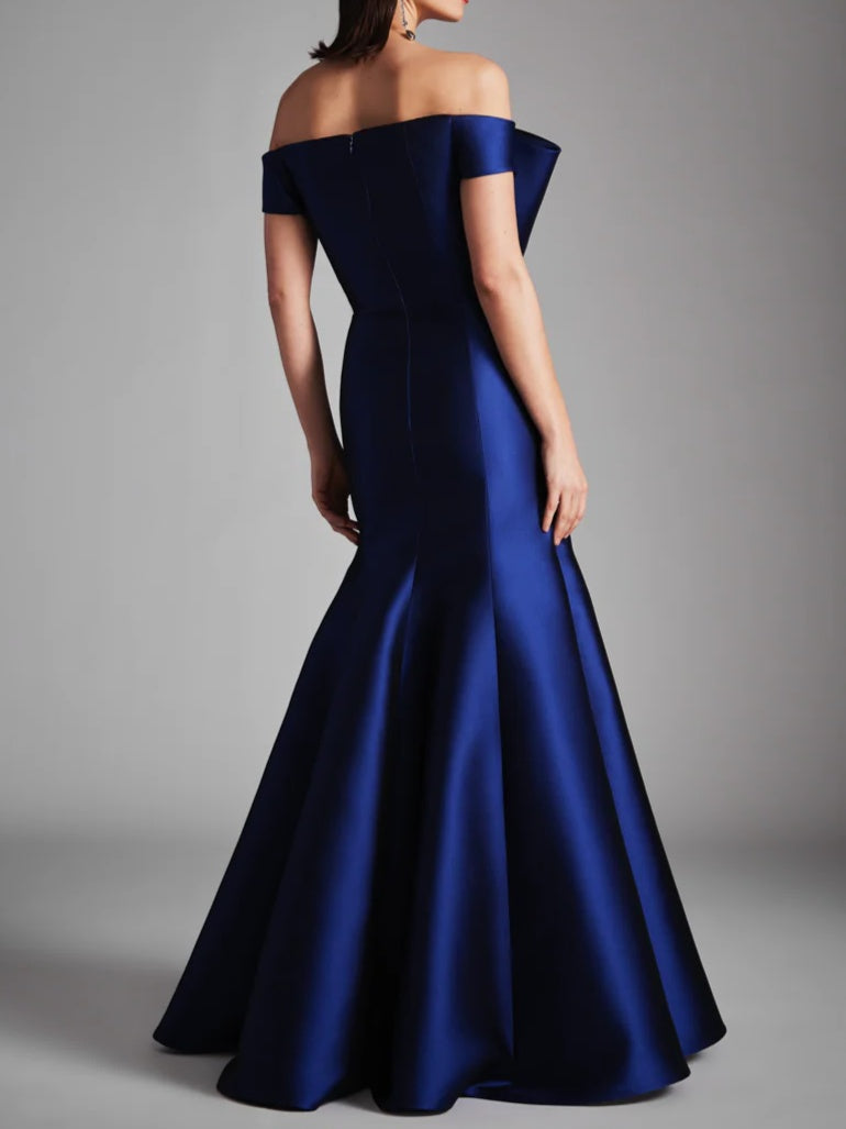 A-Line/Princess Strapless Sleeveless Floor-Length Mother of the Bride Dresses with Bow knot