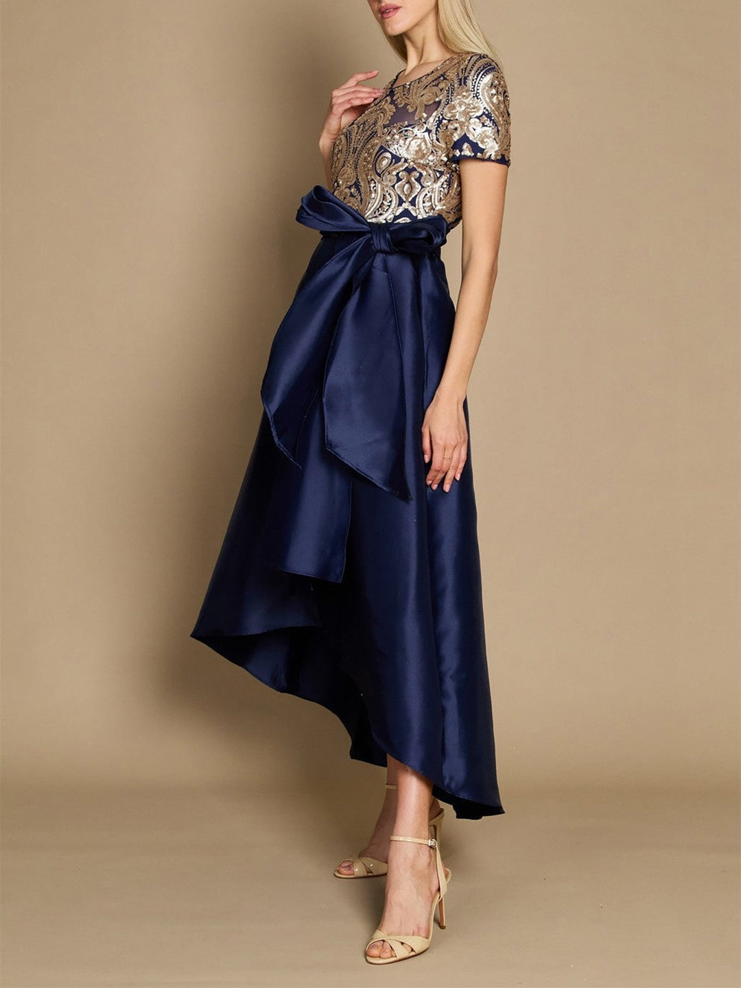 A-Line/Princess Asymmetrical Ankle Length Mother of the Bride Dress