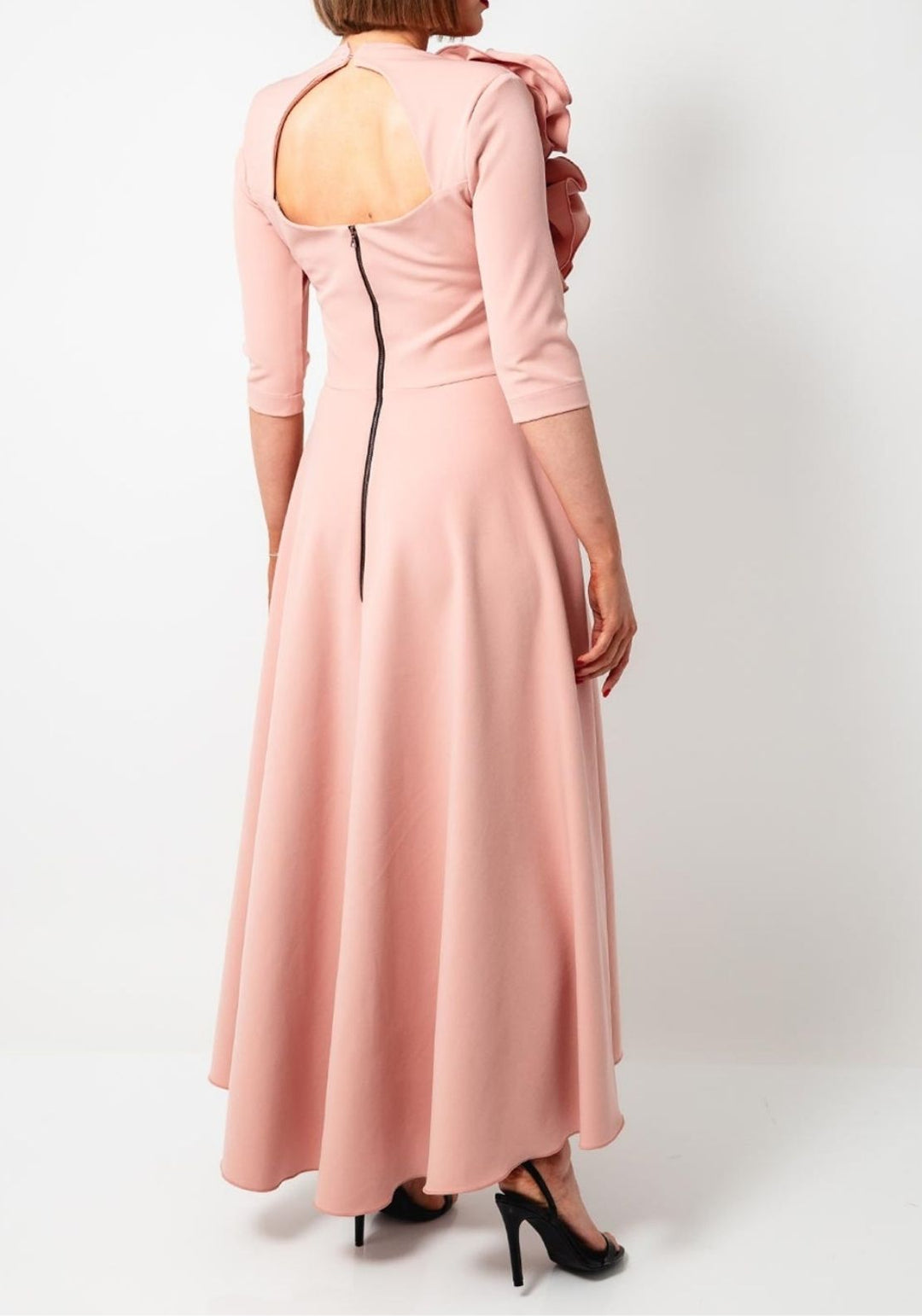 A-Line/Princess V-Neck Ankle-Length Mother of the Bride Dresses with 3D Flower