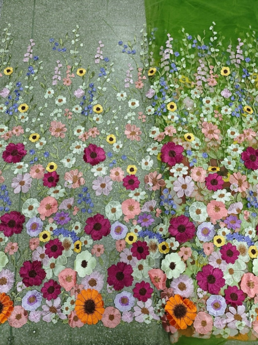 A-Line/Princess Scoop Mother of the Bride Dresses Floral Lace Ankle-Length 3/4 Sleeves