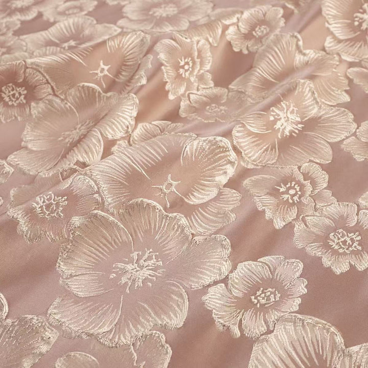 A-Line/Princess One-Shoulder Jacquard Mother of the Bride Dresses Floral Floor-Length Sleeveless Ruffles