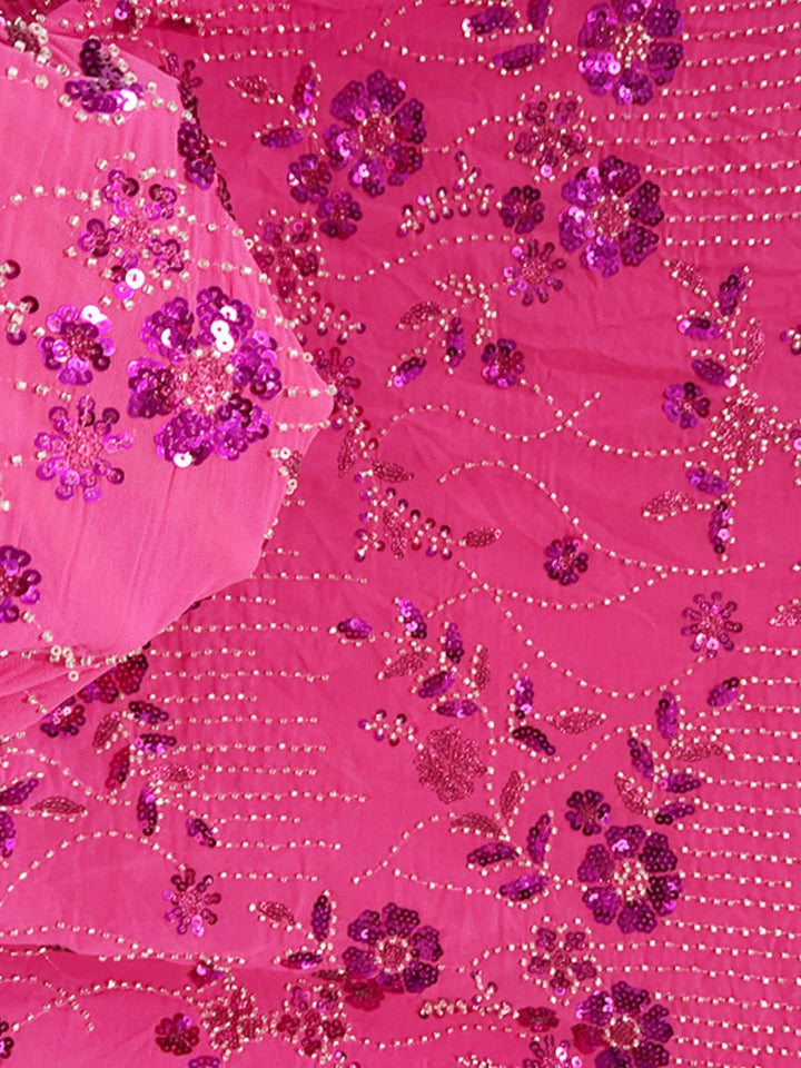 A-Line/Princess High Neck Sequins Lace Evening Dresses Satin Short Sleeves Floral Floor-Length Party Dresses