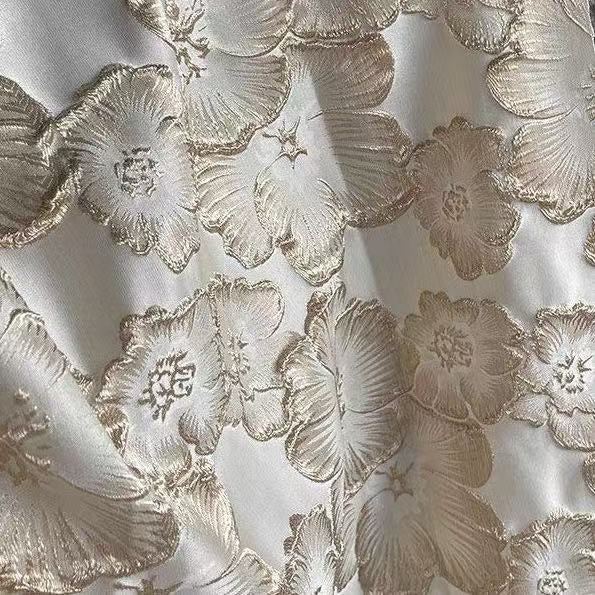 Trumpet/Mermaid Off-the-Shoulder Jacquard Plus Size Mother of the Bride Dresses Sleeveless Floral Floor-Length Ruched