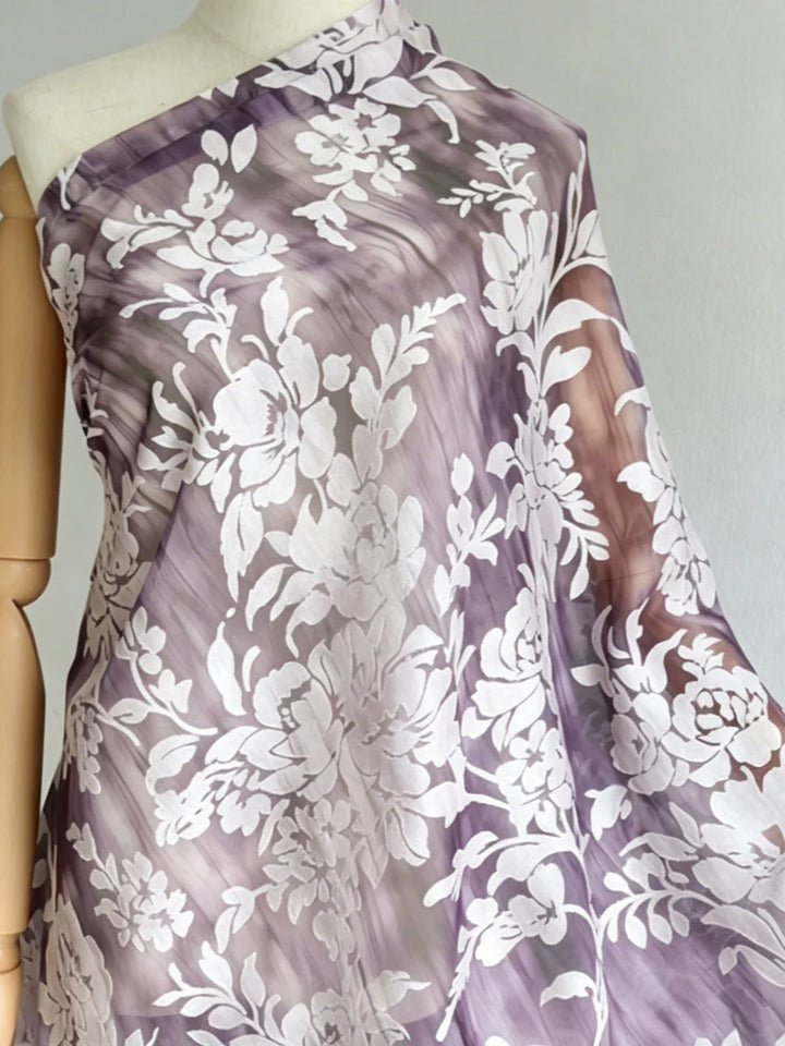 A-Line/Princess Chiffon Scoop Mother of the Bride Dresses with Jacket Floral Ruffles Tea-Length 3/4 Sleeves