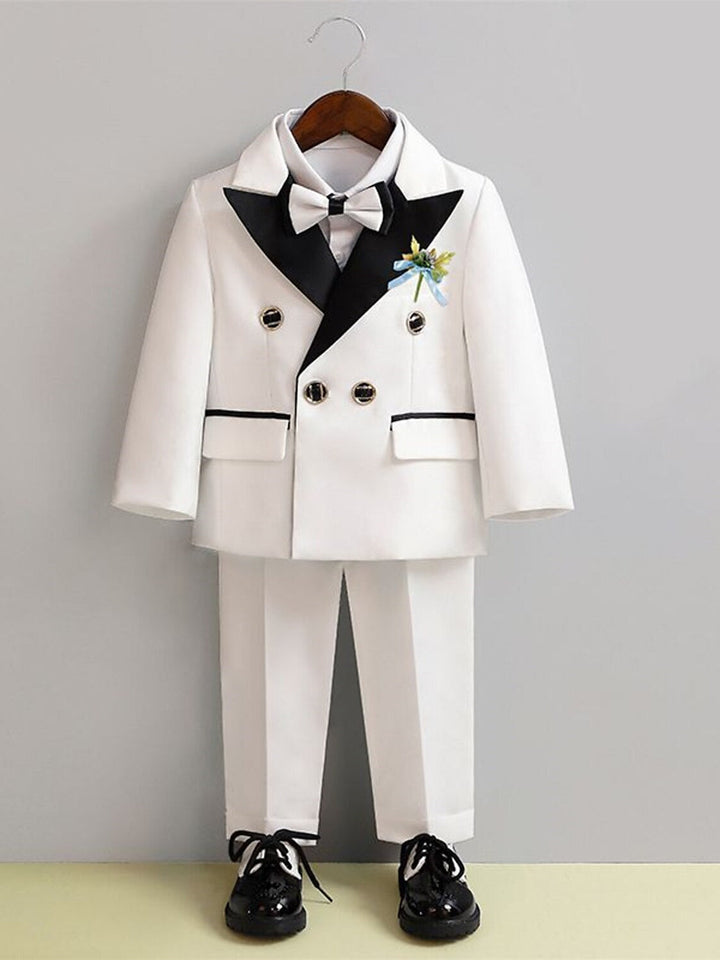 Boys Suit & Blazer Shirt & Pants Outfit Long Sleeve Set 3-7 Years 5 Roots Boy's Wedding Suit Sets