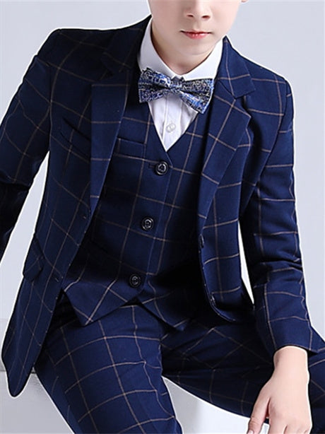 Boys Suit & Blazer Clothing Set 3 Pieces Long Sleeve  Wedding Suit Sets