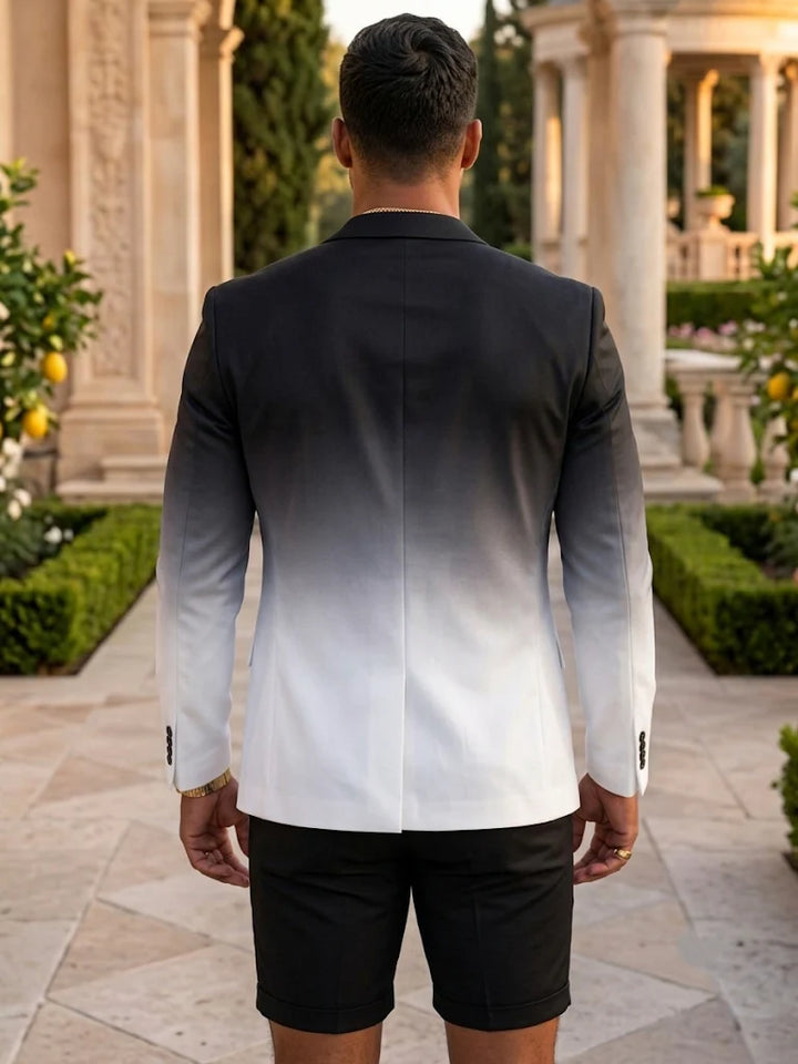 Men's 2 Pieces Single Breasted 3-Buttons Thin Suit Long Sleeves