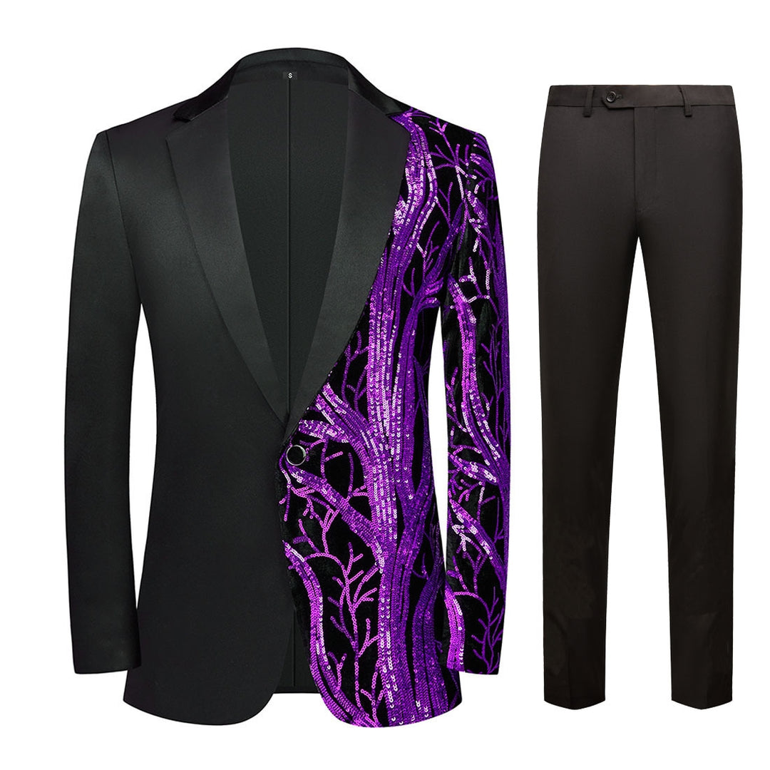 Men's Standard Fit Single Breasted One-button 2 Pieces Party Suits