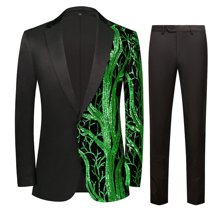Men's Standard Fit Single Breasted One-button 2 Pieces Party Suits