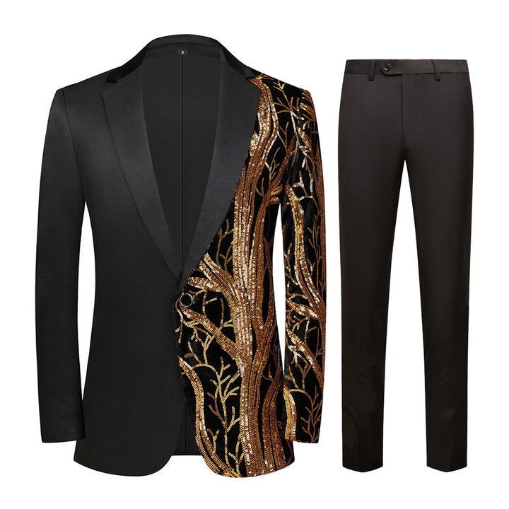 Men's Standard Fit Single Breasted One-button 2 Pieces Party Suits