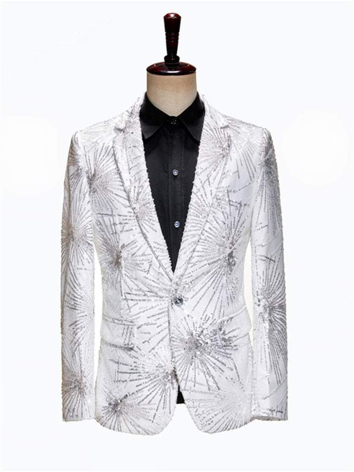 Men's Tailored Fit Polyester Long Sleeves Single Breasted one Button  Wedding Suits