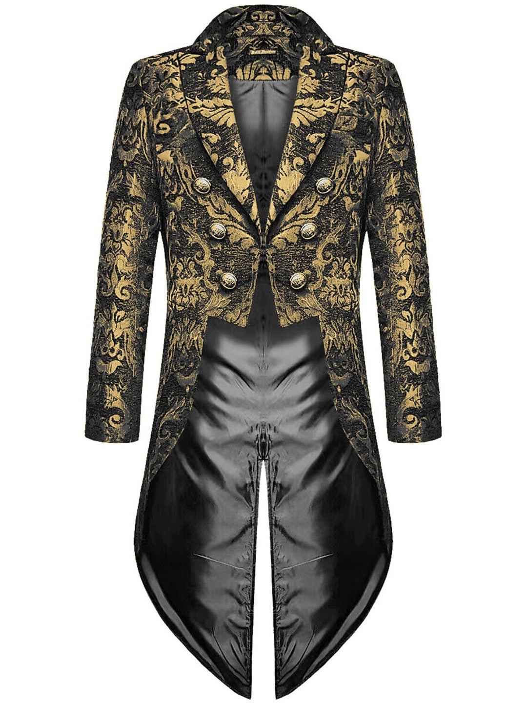 Men's Retro Exquisite Floral Single Breasted Tailcoat Jacket Suit