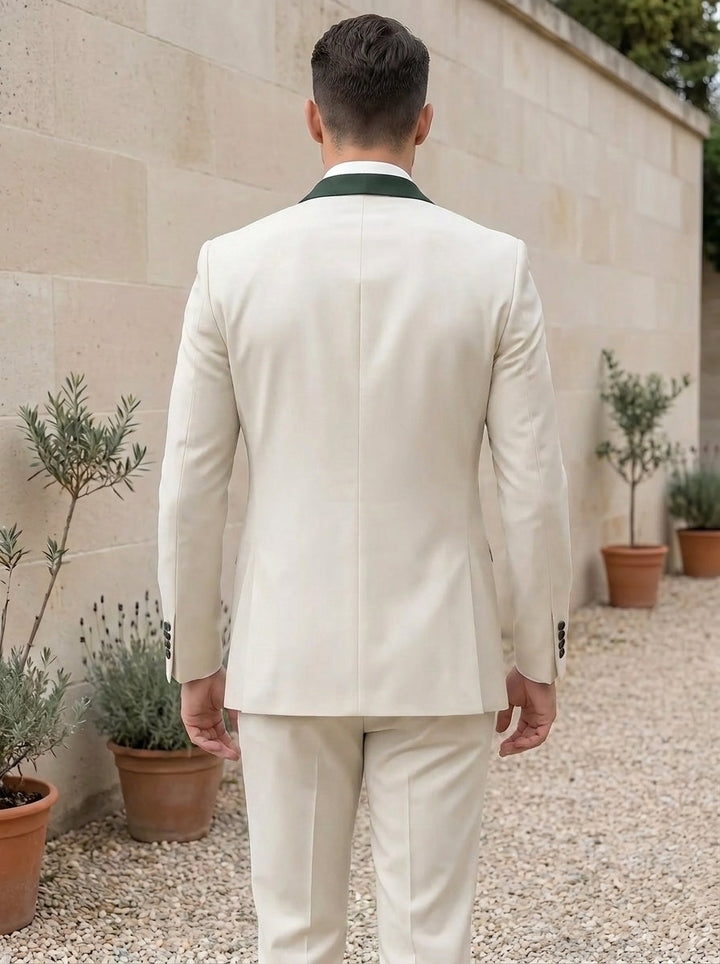Men's Single Breasted One-Button 3 Pieces Solid colour Suits Long Sleeves