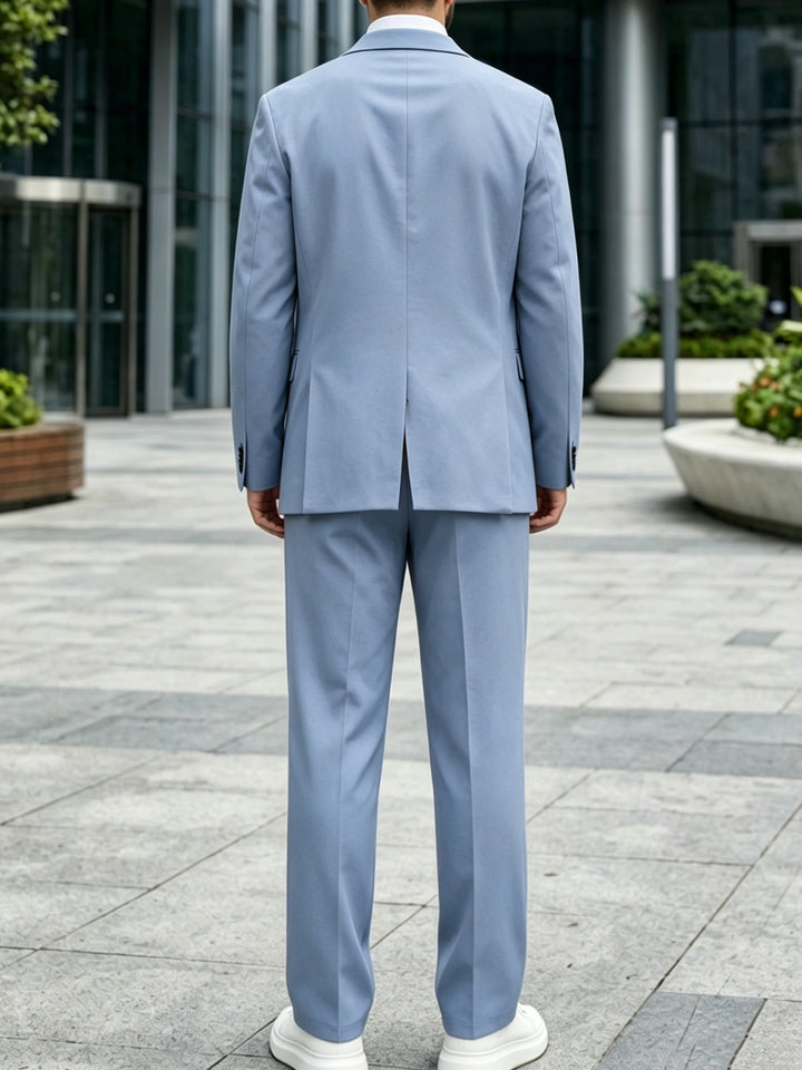 Men's Single Breasted One-Buttons 2 Pieces Suit Long Sleeves