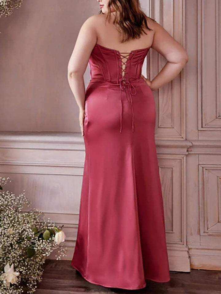 Sheath/Column Off-the-Shoulder Floor-length Prom Dresses