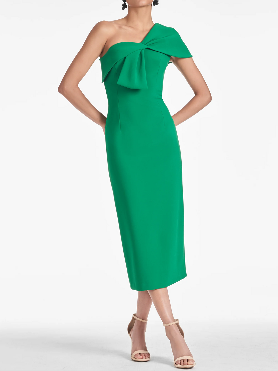 Sheath/Column One Shoulder Tea-Length Homecoming Dresses - Mondressy UK Sheath/Column One Shoulder Tea-Length Homecoming Dresses - Mondressy UK