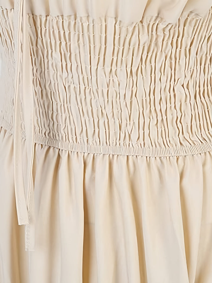 A-Line/Princess Strapless Sleeveless Ankle-Length Vintage Dress with Ruffles