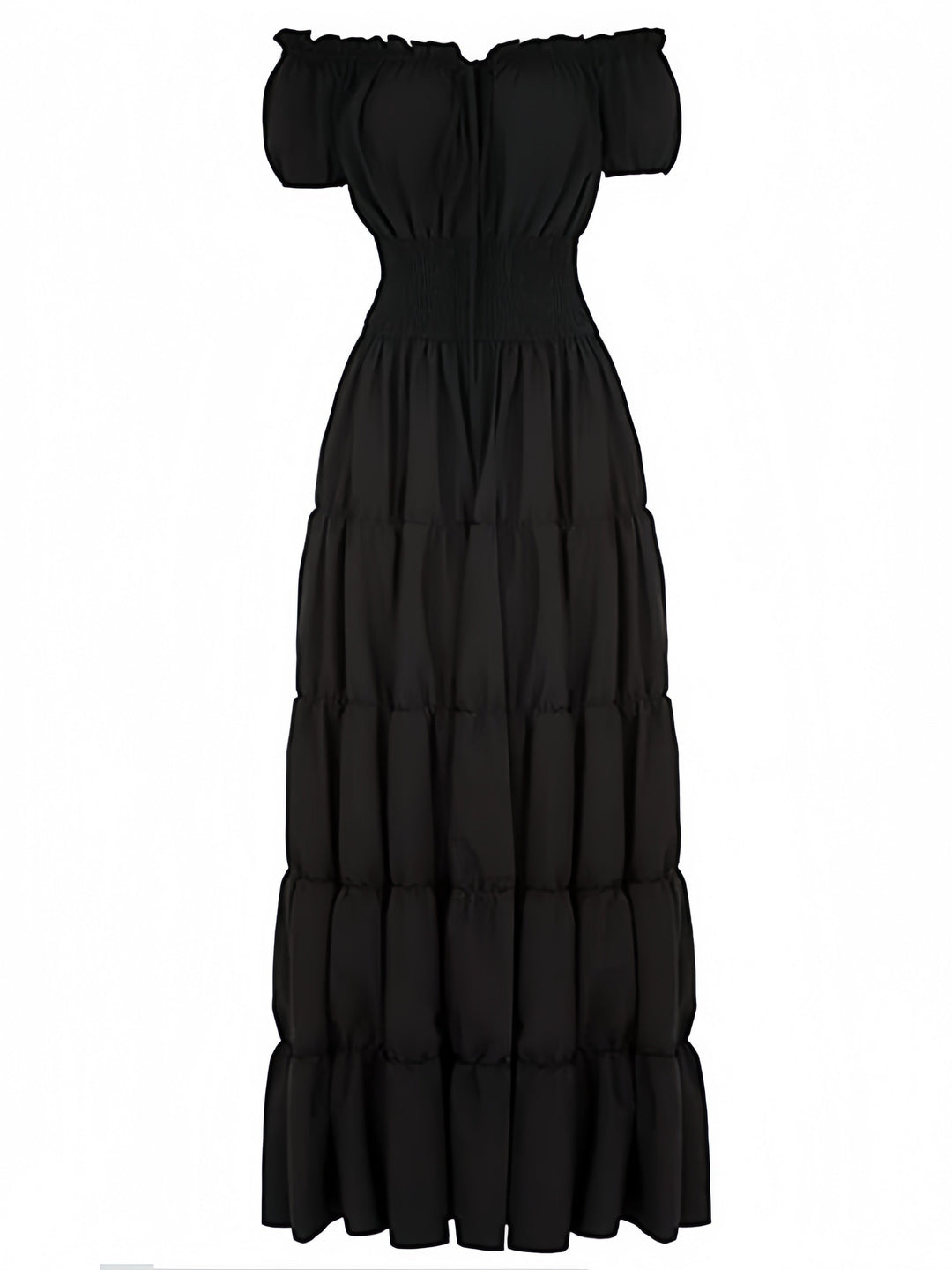 A-Line/Princess Strapless Sleeveless Ankle-Length Vintage Dress with Ruffles