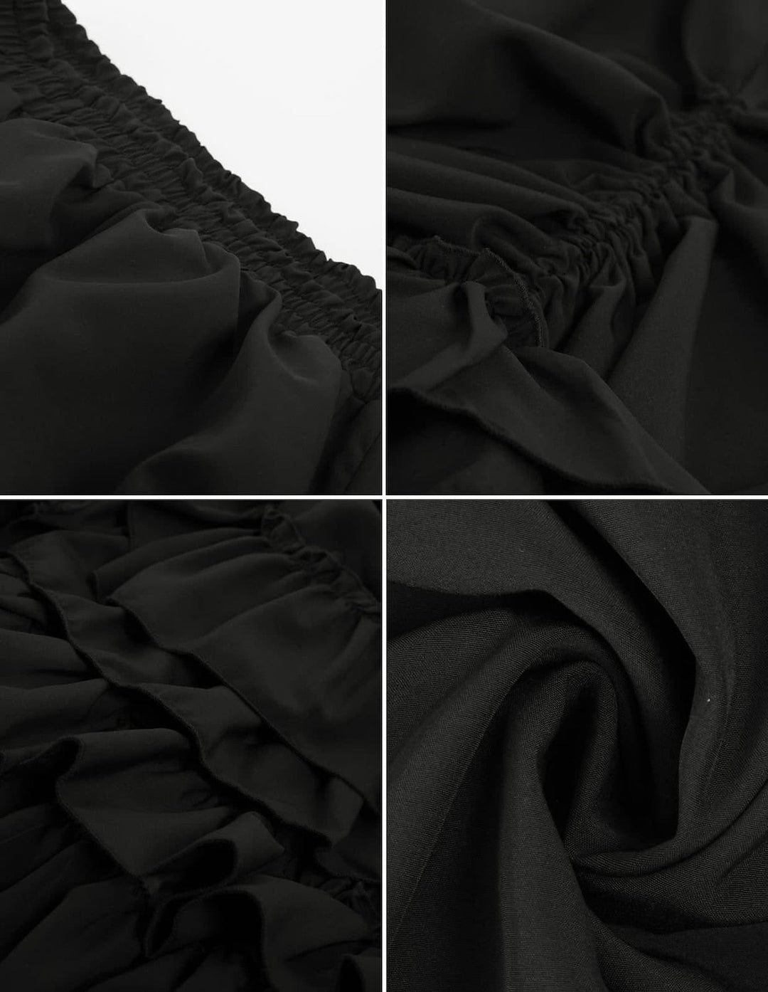 Vintage Punk Casual Daily Skirts With Flounced